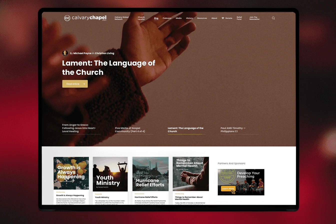 CalvaryChapel.com: Live site